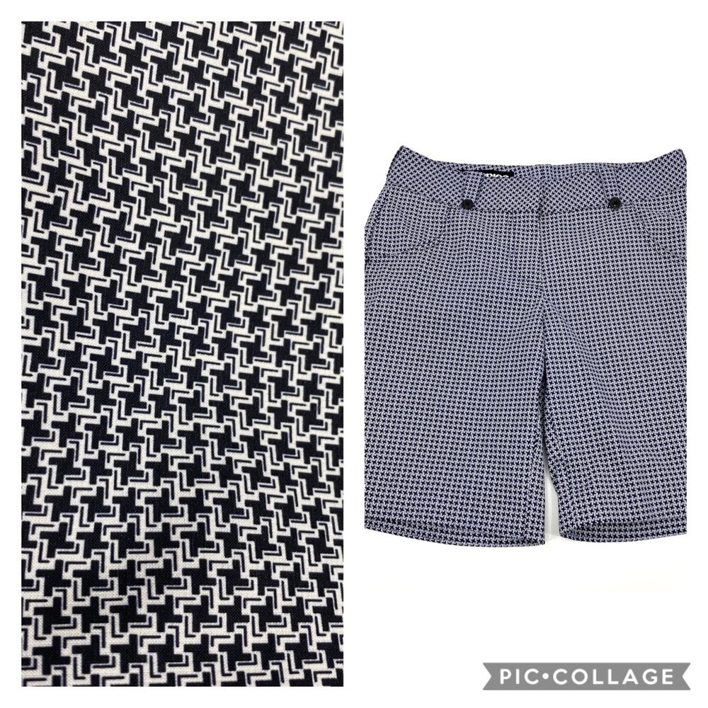 Sunice women’s blk/wht golf shorts sz 2